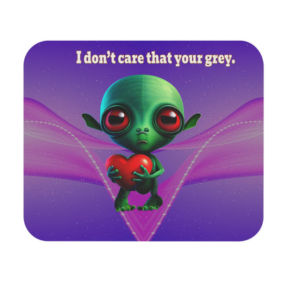 I don't care that your grey - Mouse Pad (Rectangle) (purple-pink wave)