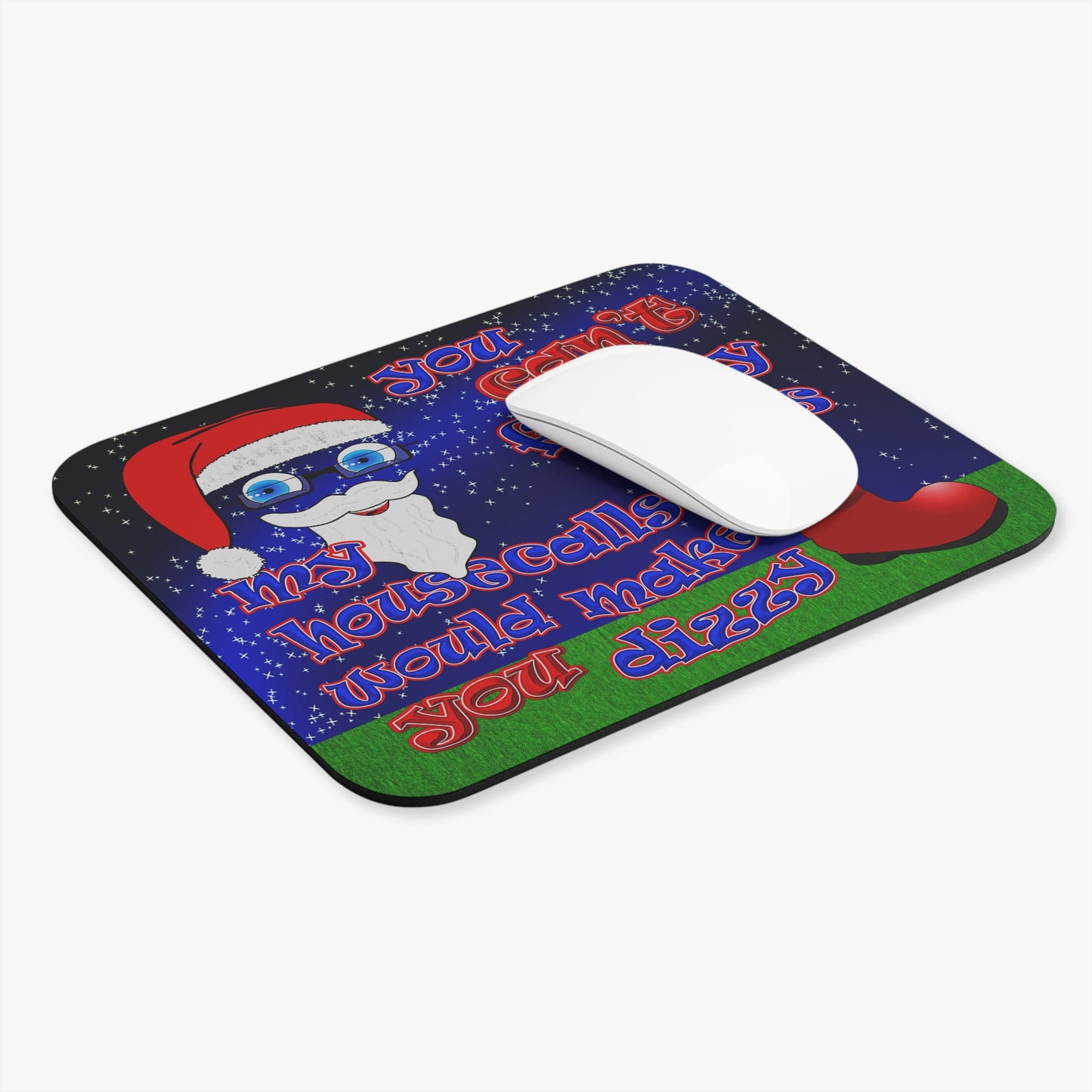 santa's shoes - Mouse Pad (Rectangle) ('snoops' background)