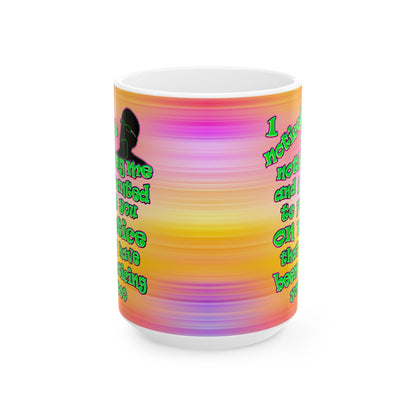 noticed you noticing - White Mug (color blur)