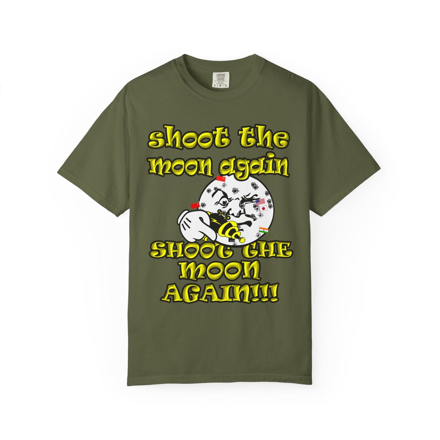 shoot the moon again - Unisex Garment-Dyed T-shirt