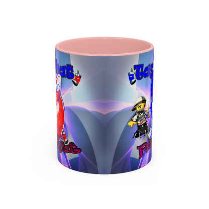 tag that - Accent Mug (grey-pink wave)