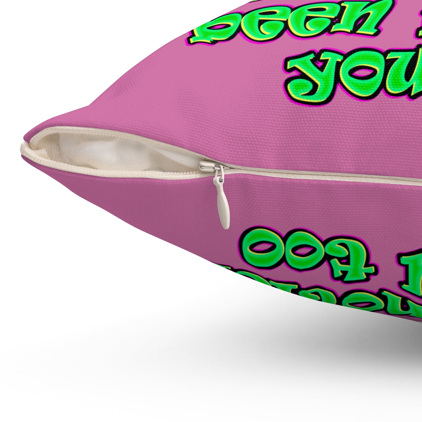 noticed you noticing - Spun Polyester Square Pillow - (light pink)