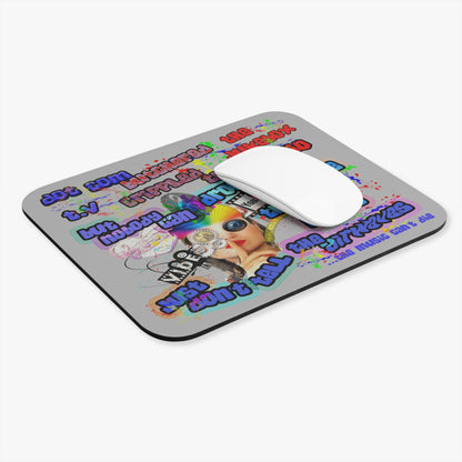 drop the beat - Mouse Pad (Rectangle) (light grey)