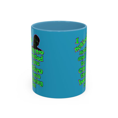noticed you noticing - Accent Mug (turquoise)