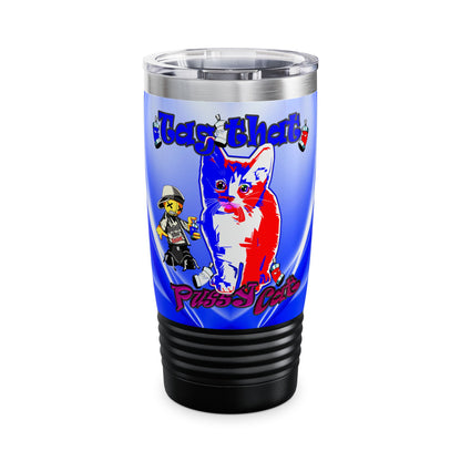 tag that - Ringneck Tumbler, 20oz (blue-white wave)