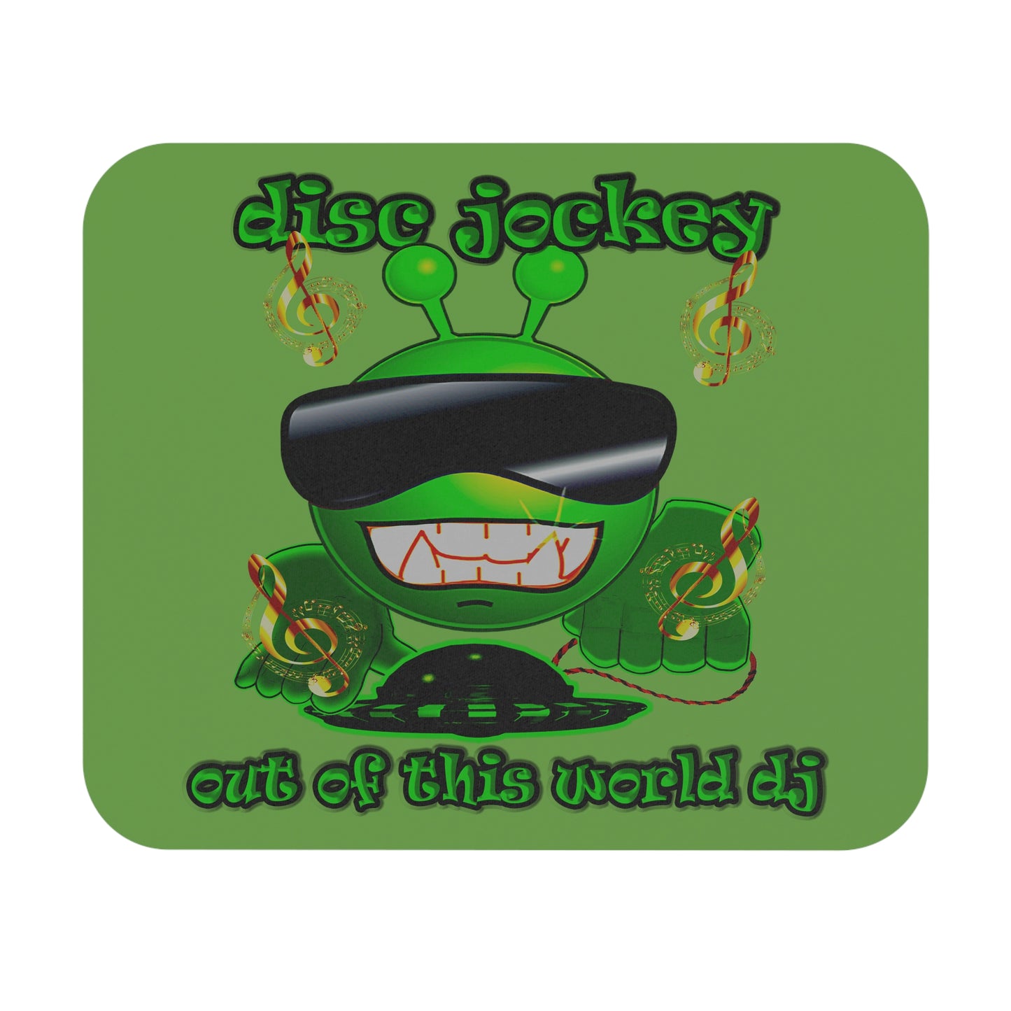 disc jockey - Mouse Pad (Rectangle) (green)