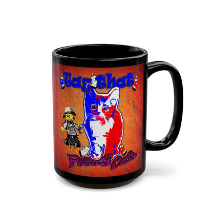 tag that - Black Mug (burnt orange)