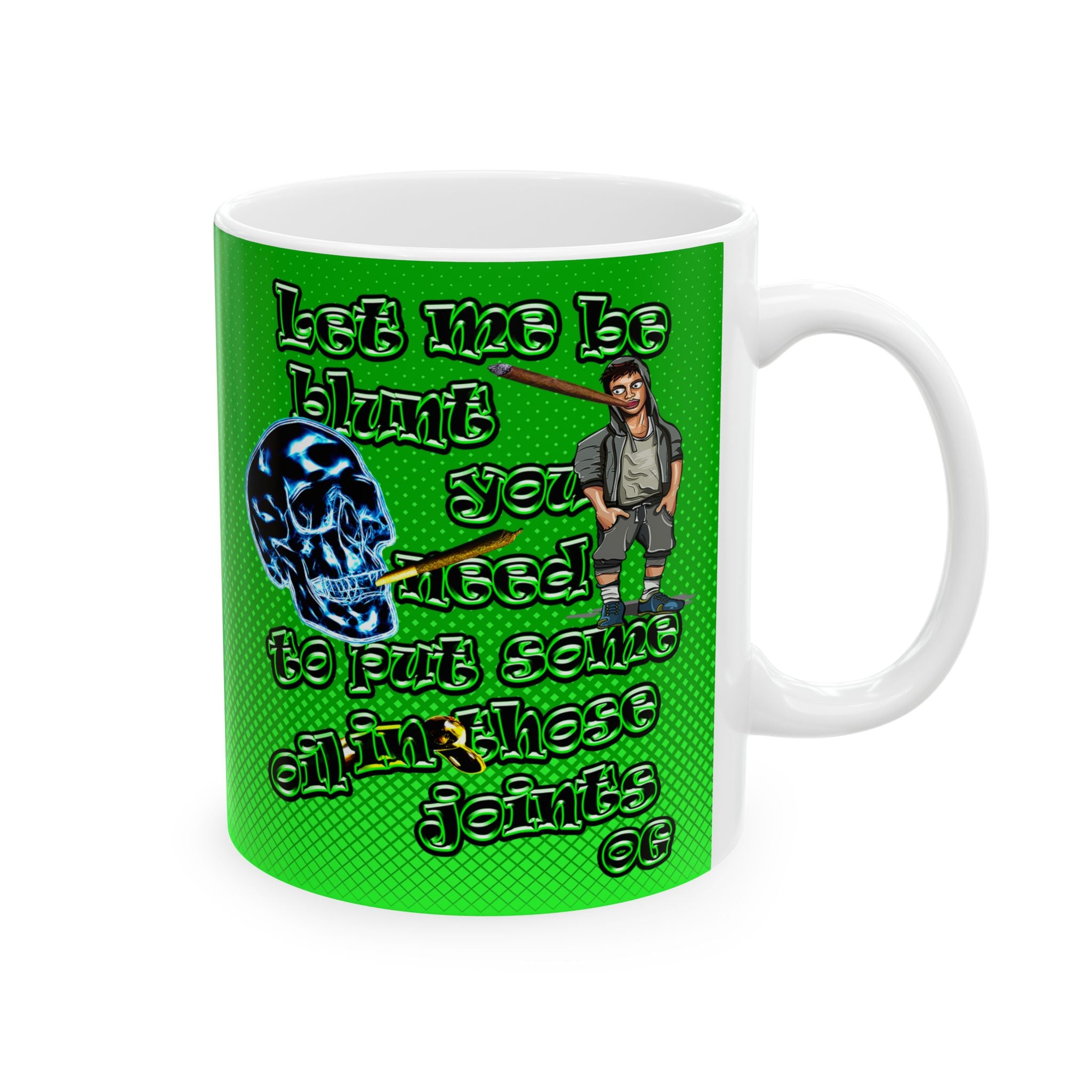 og - White Mug (logo green)