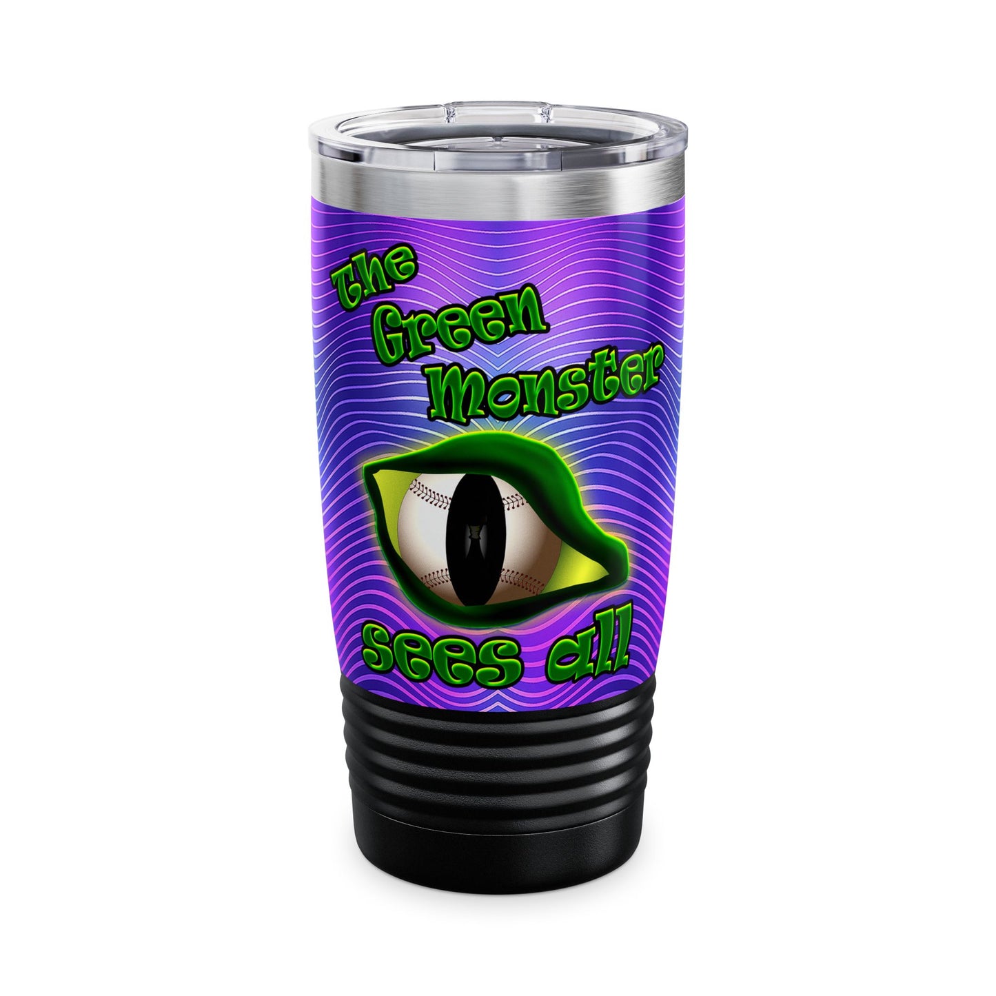 green monster - Ringneck Tumbler, 20oz (purple wave)