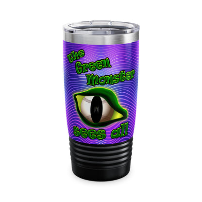 green monster - Ringneck Tumbler, 20oz (purple wave)