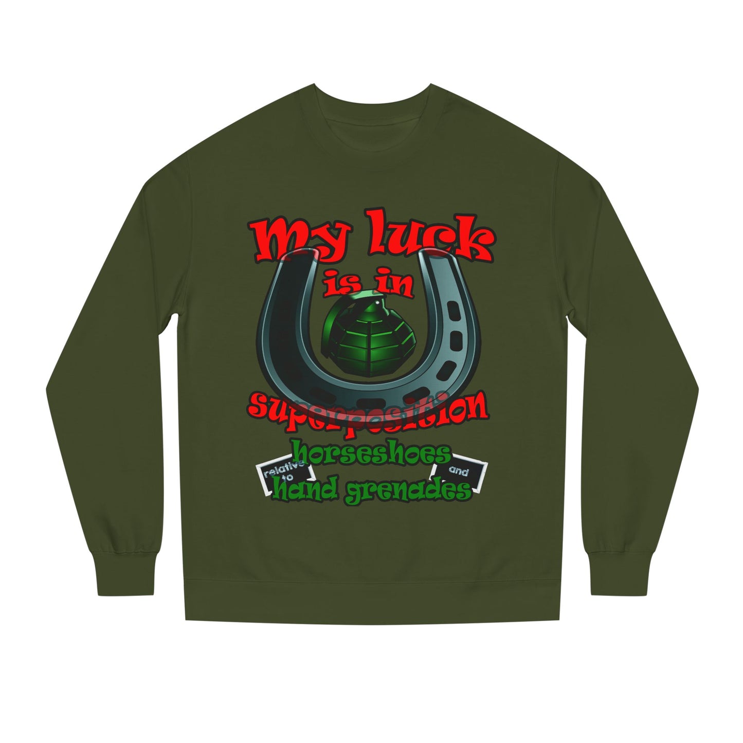 my luck - Unisex Crew Neck Sweatshirt
