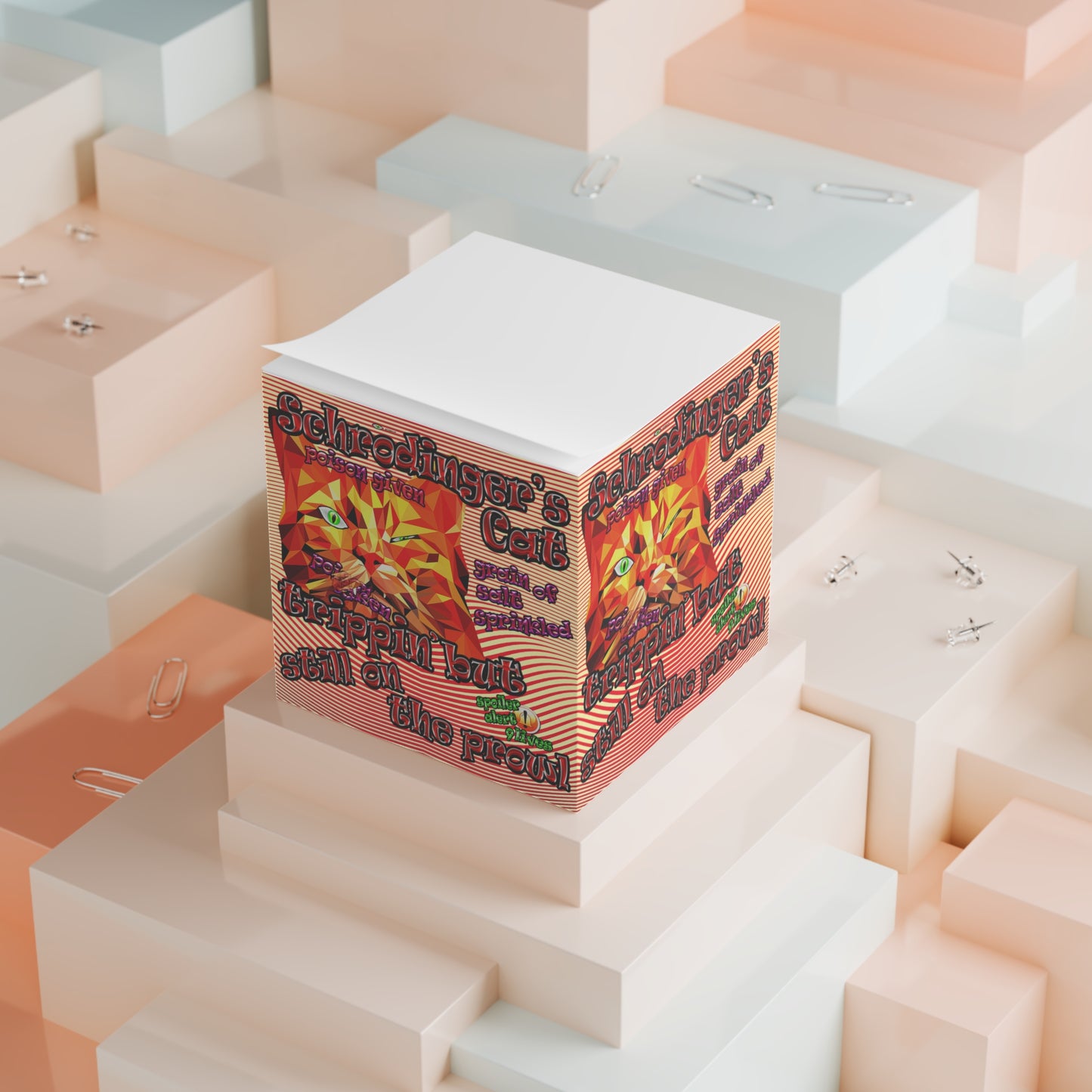 schrodinger's cat - note cube (yellow-orange wave)