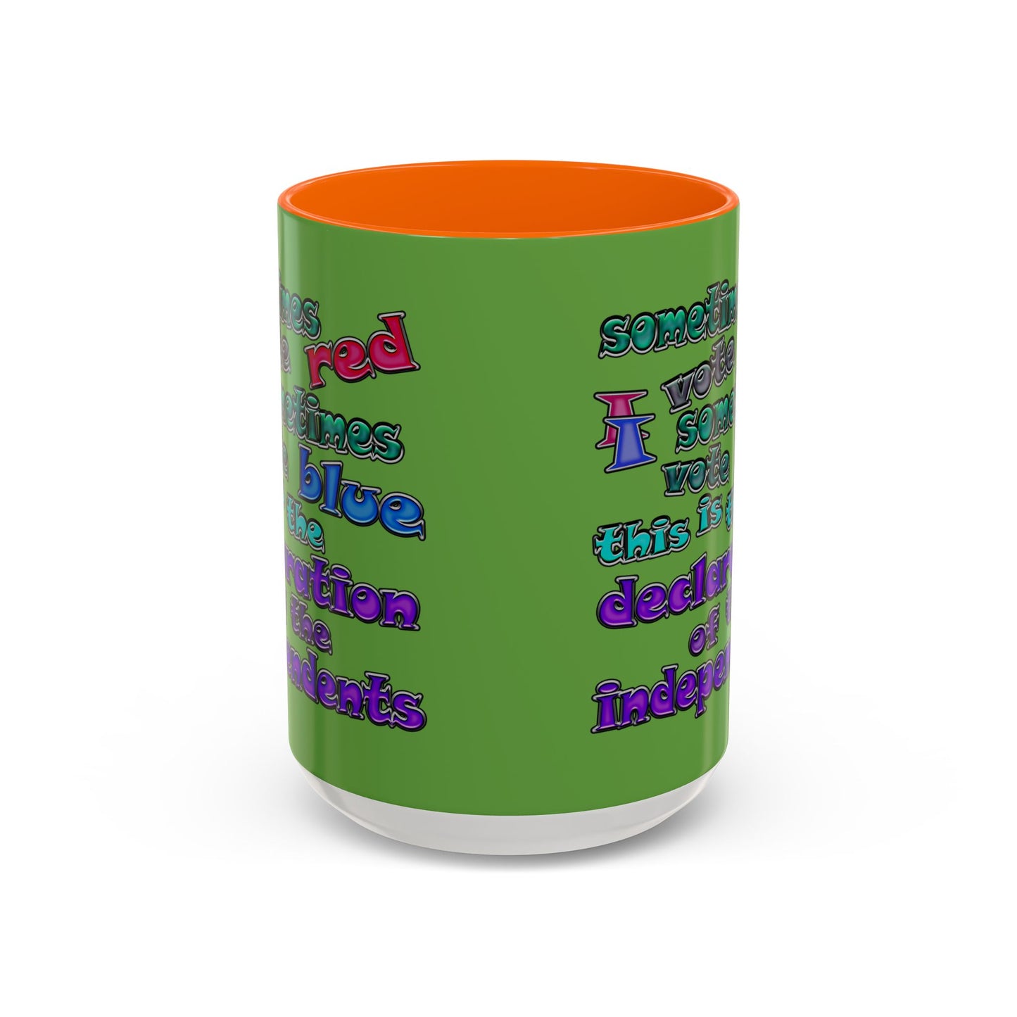 declaration of the independents - Accent Mug (green)