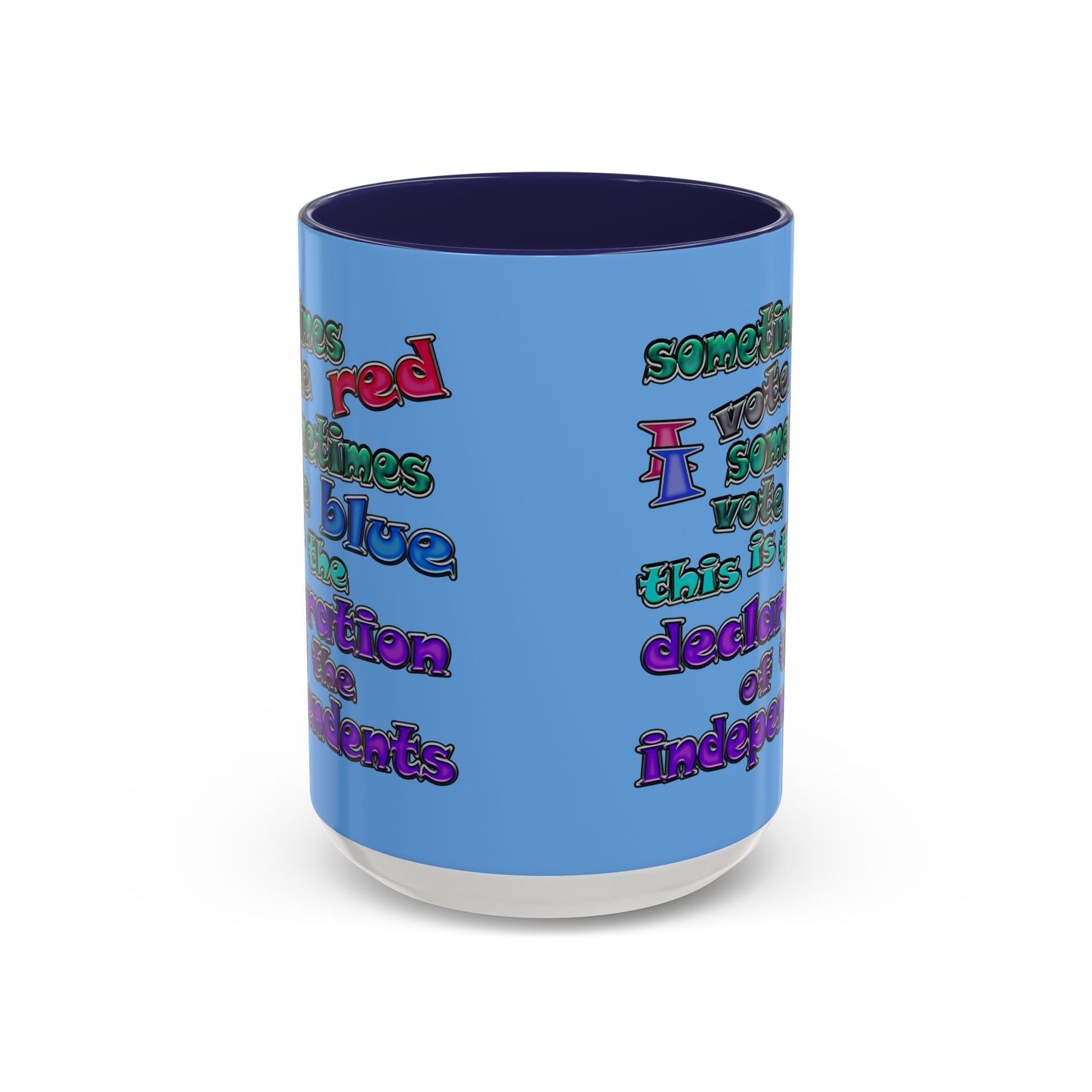declaration of the independents - Accent Mug (light blue)