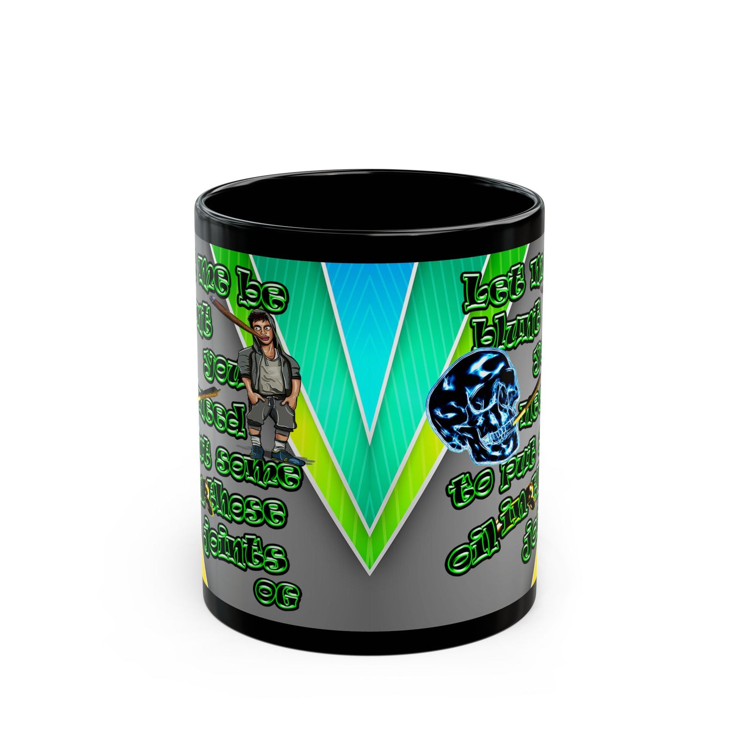 og - Black Mug (rainbow split)