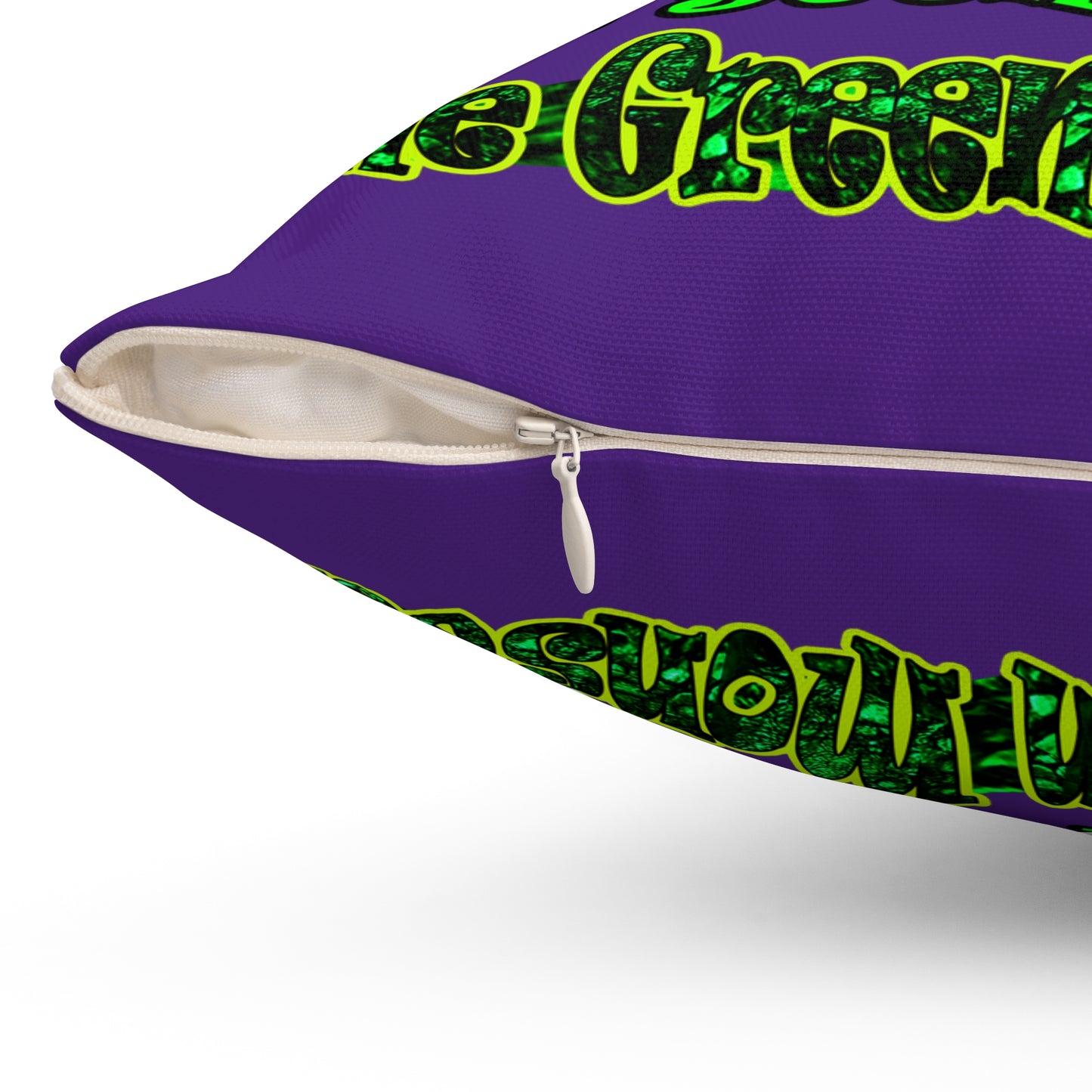 christmas spirits of boston - Spun Polyester Square Pillow - (purple)