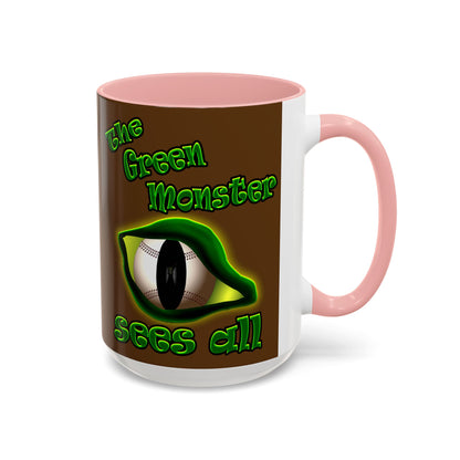 green monster - Accent Mug (brown)