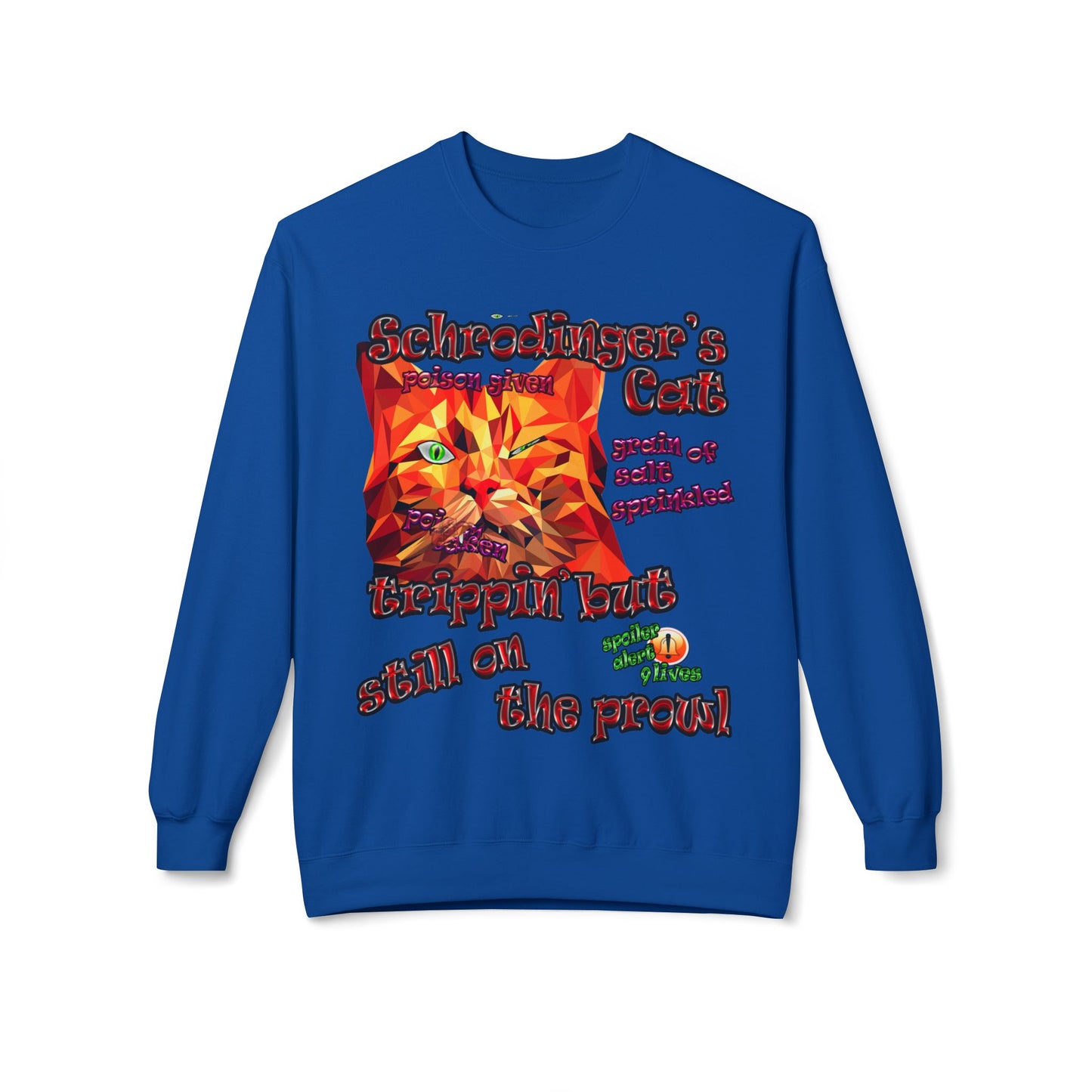 schrodinger's cat - Unisex Midweight Softstyle Fleece Crewneck Sweatshirt