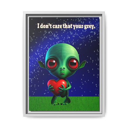 I don't care that your grey - framed canvas art ('snoops' background)