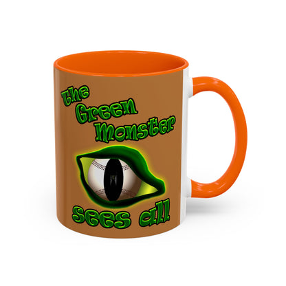 green monster - Accent Mug (light brown)