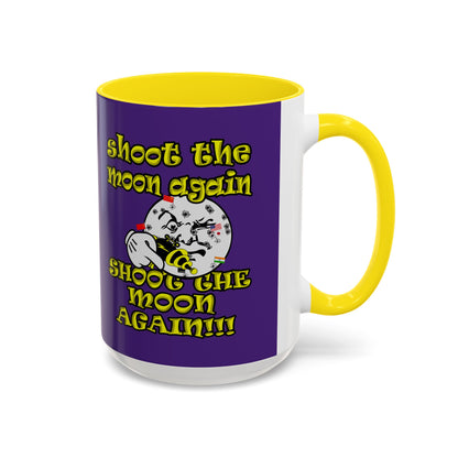 shoot the moon again - Accent Mug (purple)