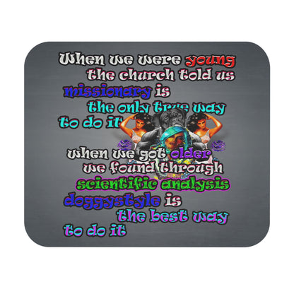 doggystyle - Mouse Pad (Rectangle) (grey-light grey)