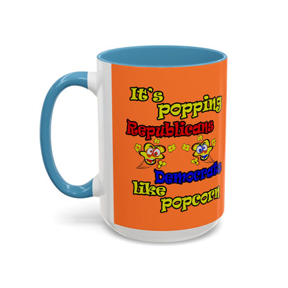 popping like popcorn - Accent Mug (crusta)