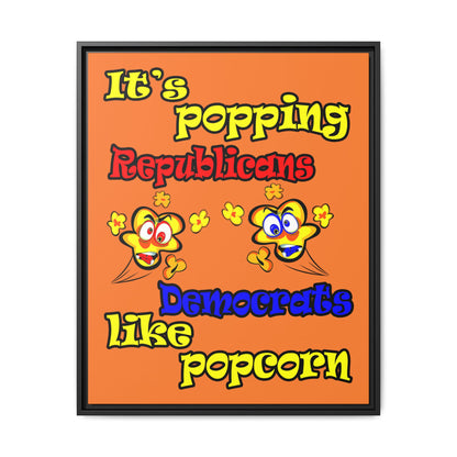 popping like popcorn - framed canvas art (crusta)