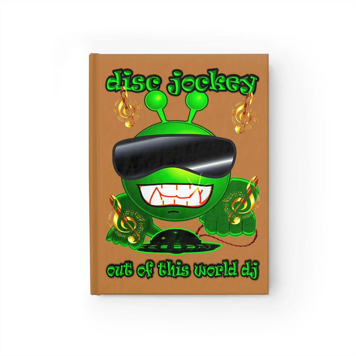 disc jockey - journal-lined (light brown)