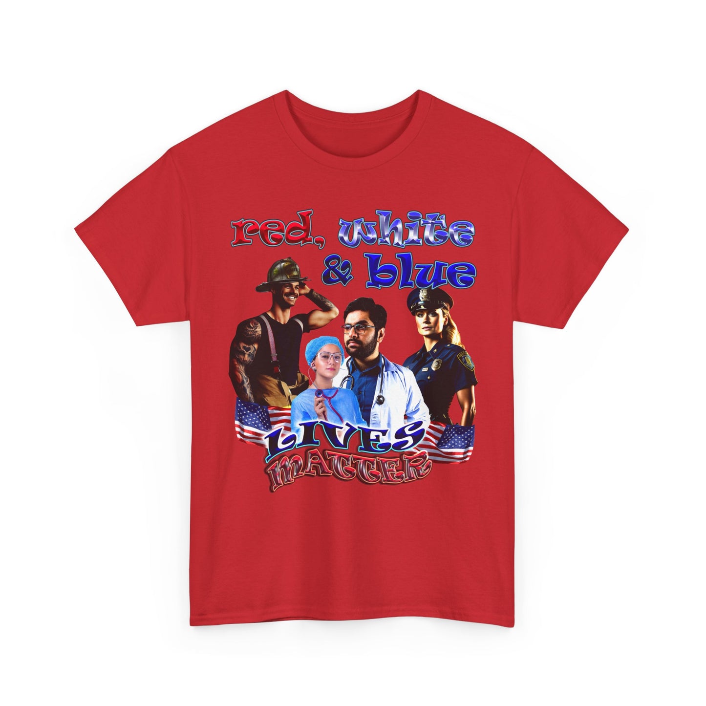rw&b lives matter - Unisex Heavy Cotton Tee