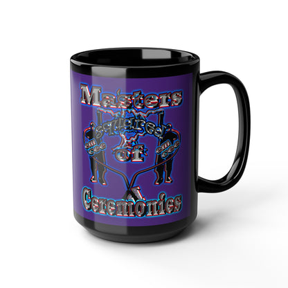 em cee squared - Black Mug (purple)