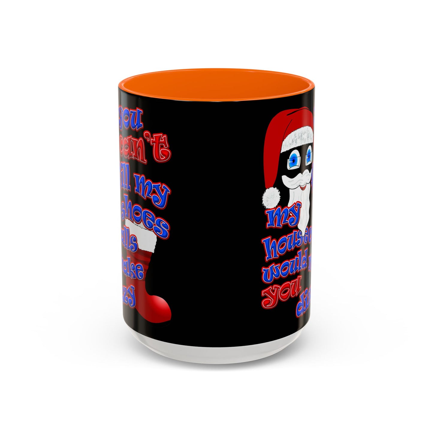 santa's shoes - Accent Mug (black)