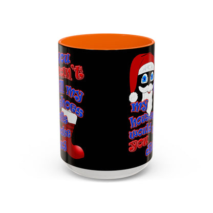 santa's shoes - Accent Mug (black)