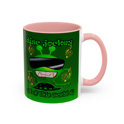 disc jockey - Accent Mug (logo green)