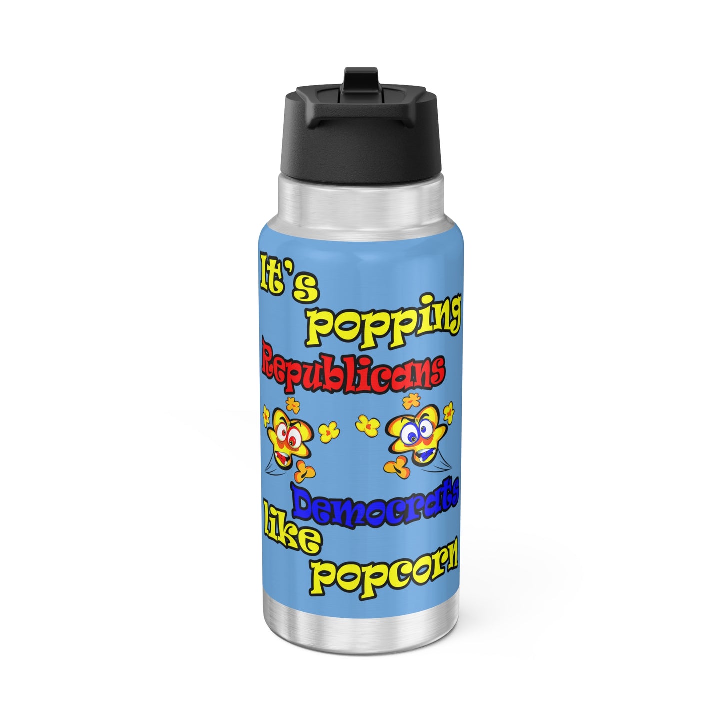 popping like popcorn - Gator Tumbler, 32oz (light blue)