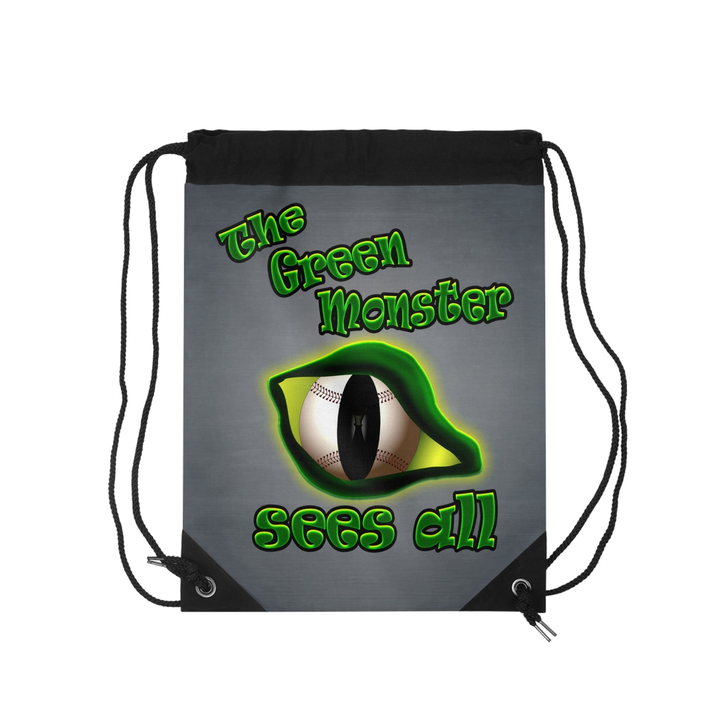 green monster - Drawstring Bag (grey-light grey)