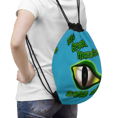 green monster - Drawstring Bag (turquoise)