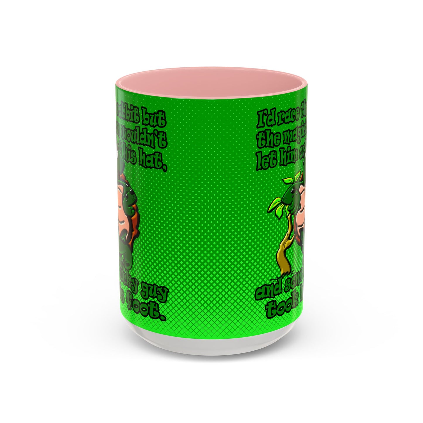 turtle race - Accent Mug (logo green)