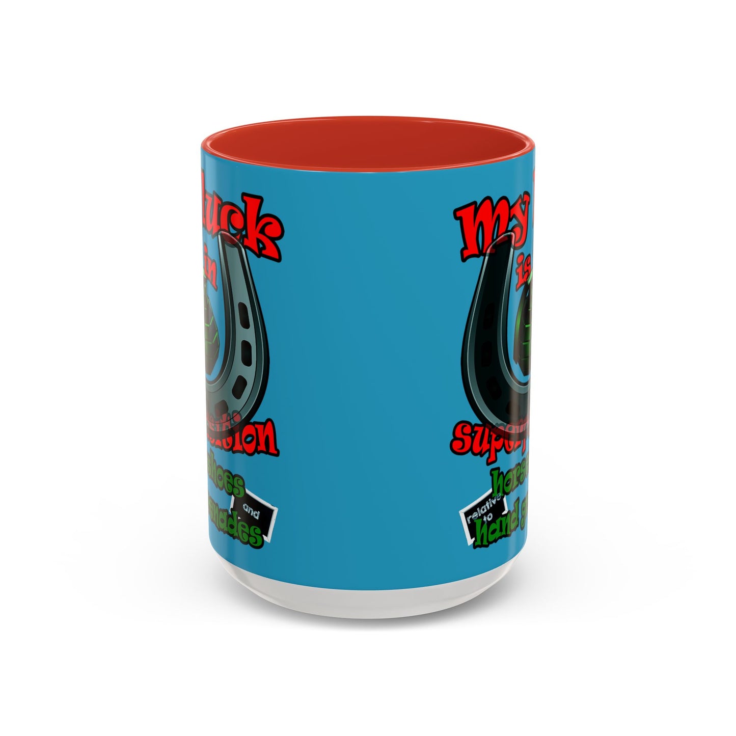 my luck - Accent Mug (turquoise)
