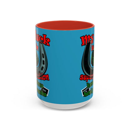 my luck - Accent Mug (turquoise)