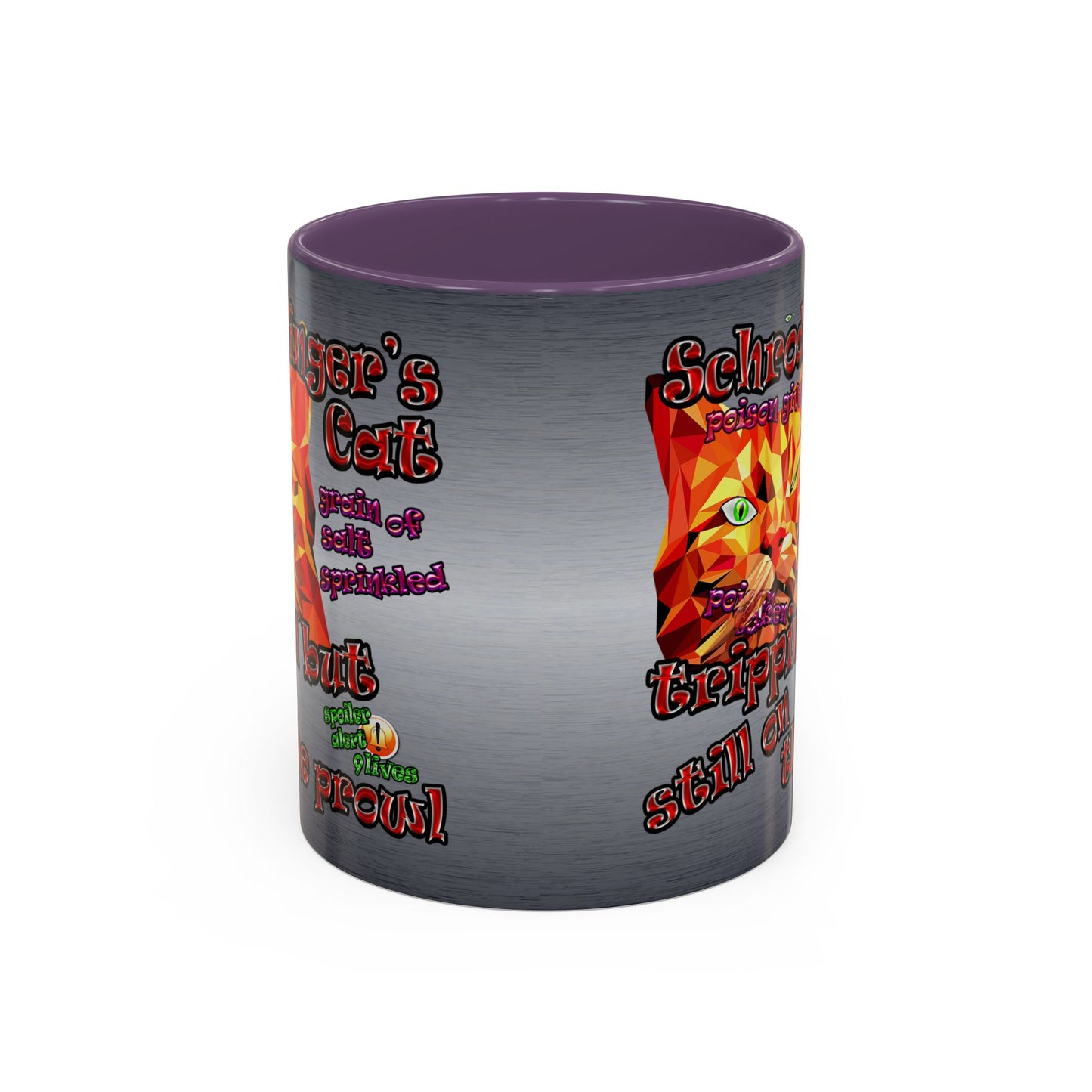schrodinger's cat - Accent Mug (brushed nickel)