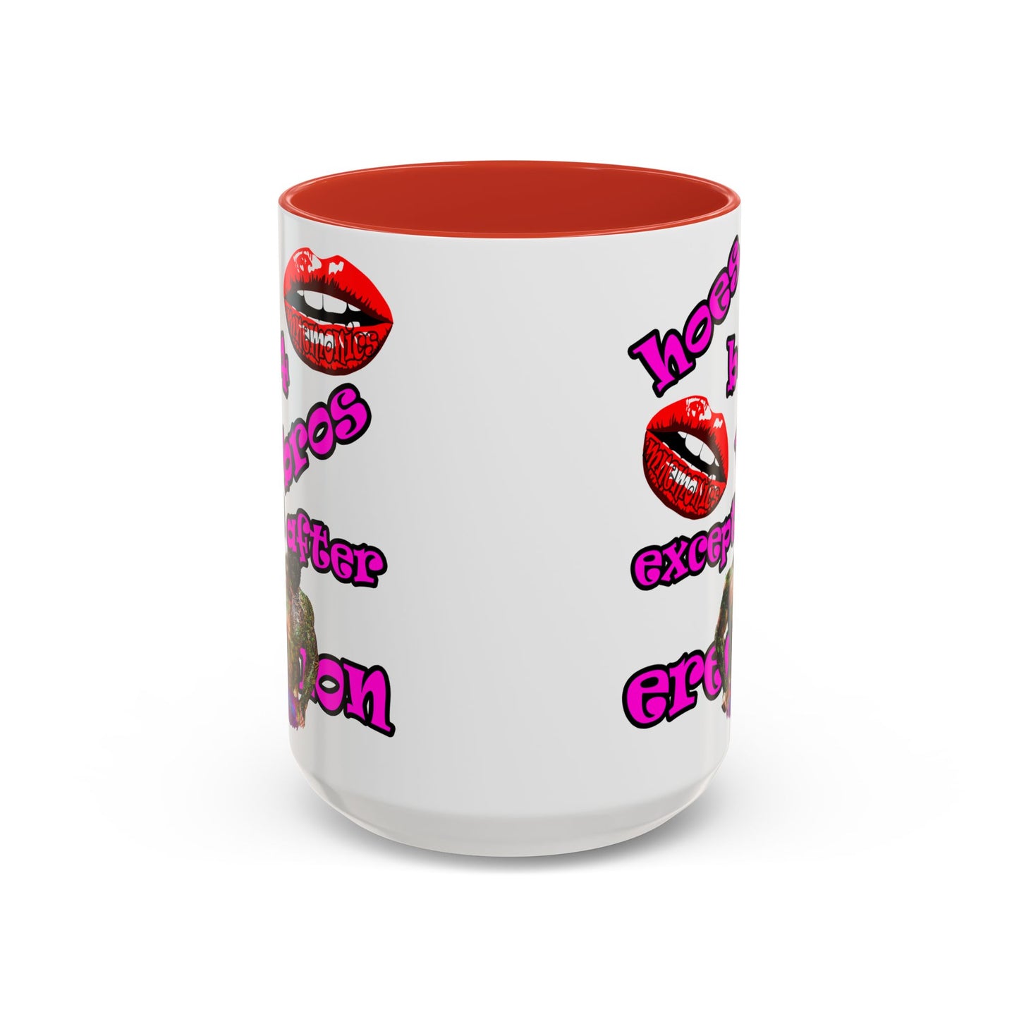 hoes b4 bros - Accent Mug (white)
