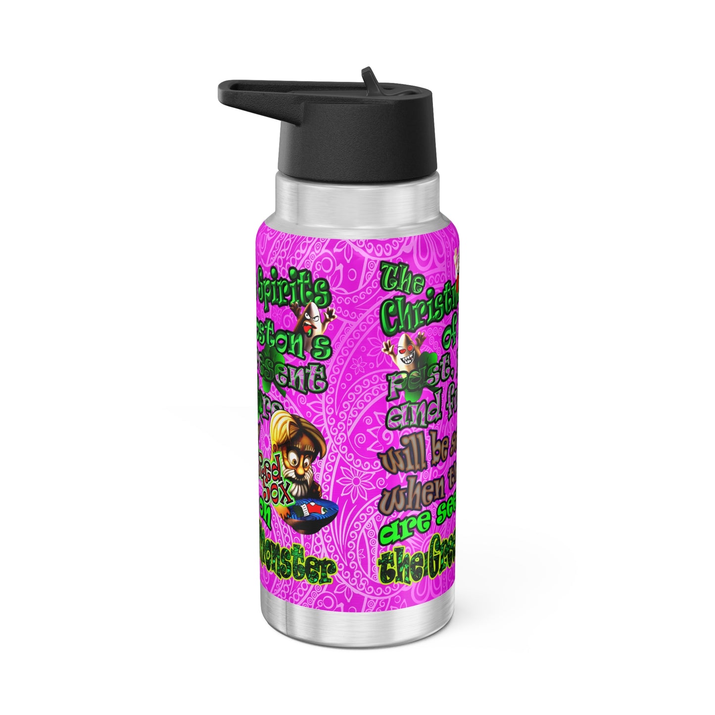 christmas spirits of boston - Gator Tumbler, 32oz  (pink swirl)