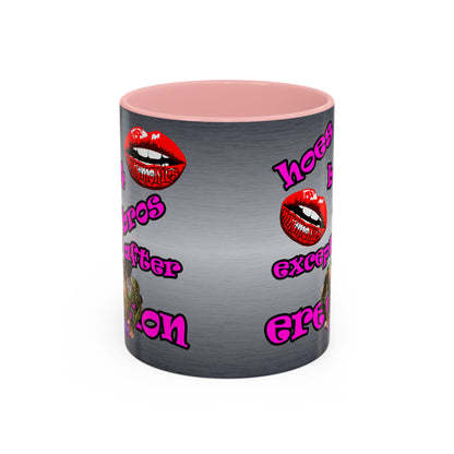 hoes b4 bros - Accent Mug (brushed nickel)