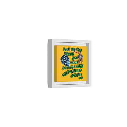 og - framed canvas art (yellow)