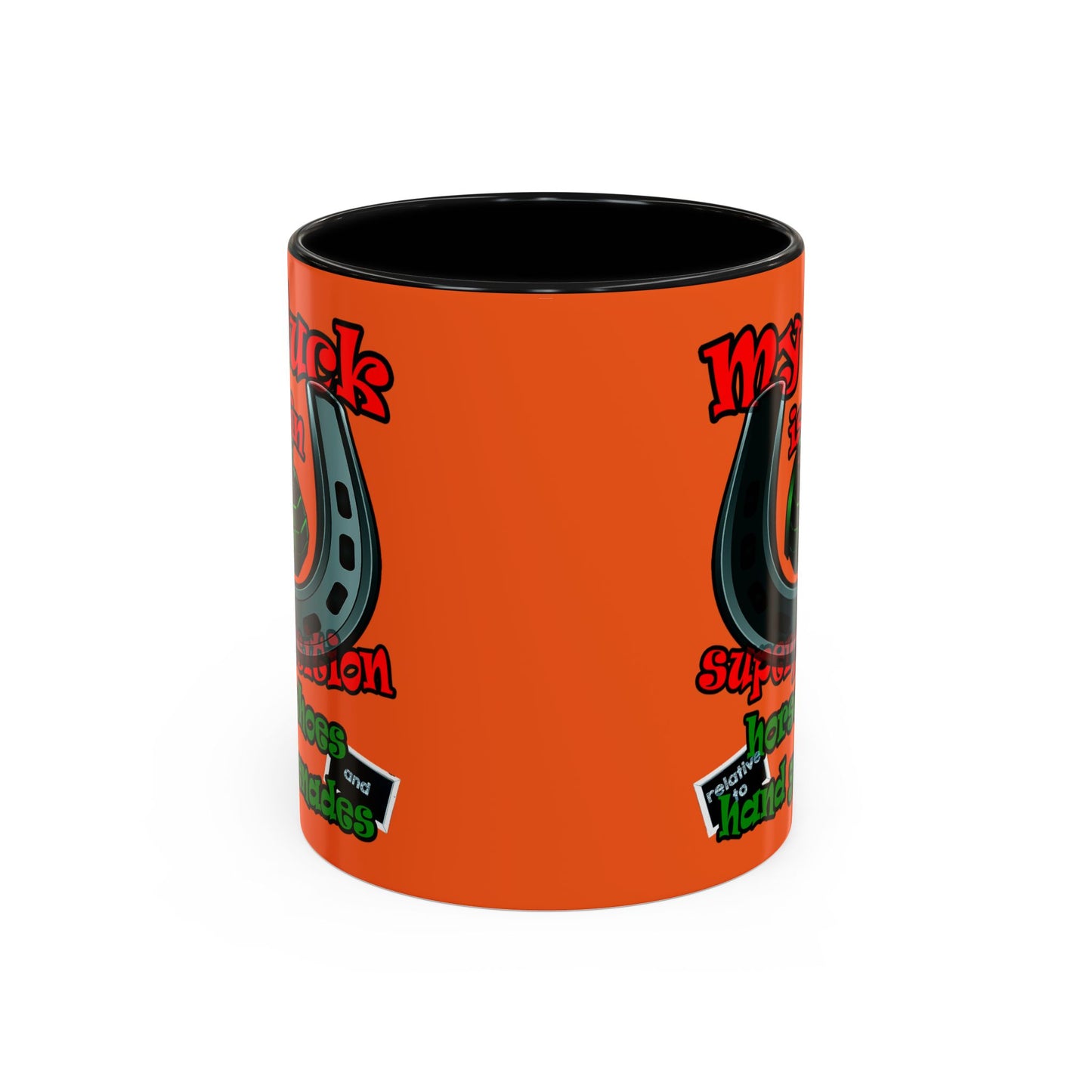 my luck - Accent Mug (orange)
