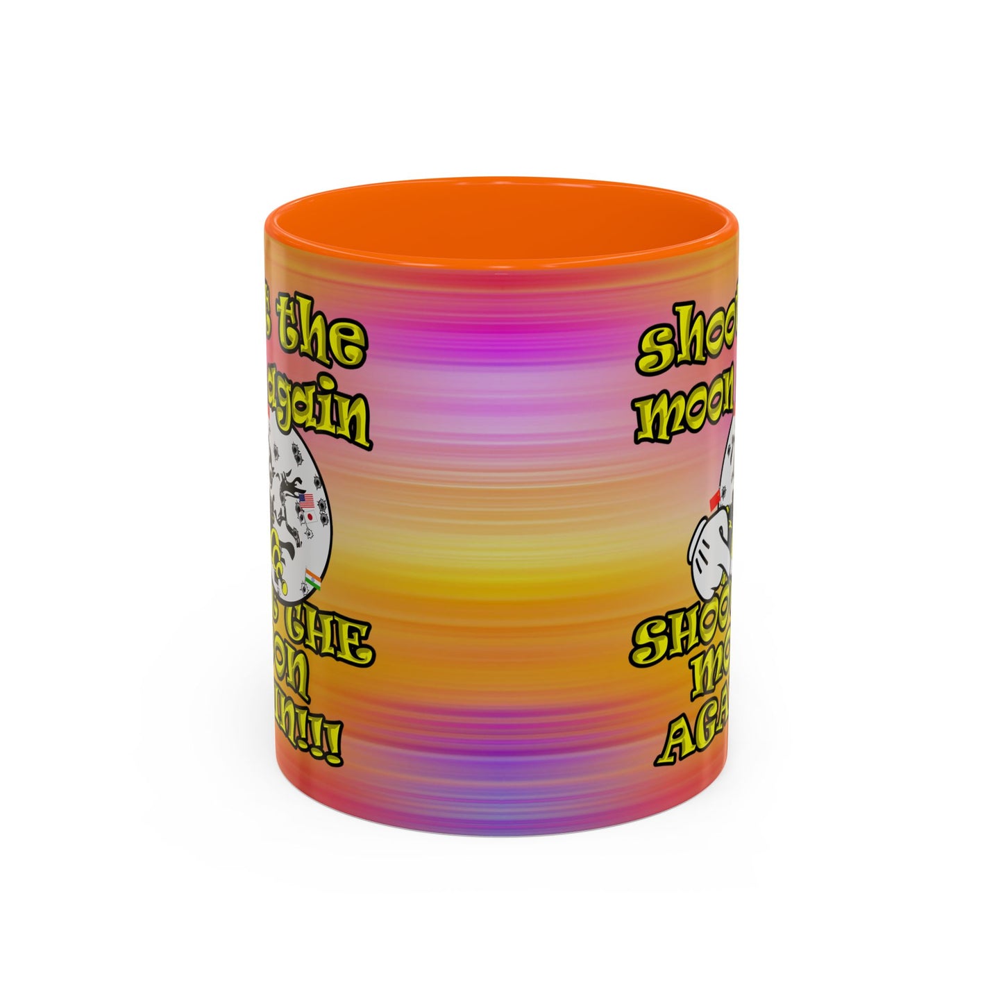 shoot the moon again - Accent Mug (color blur)