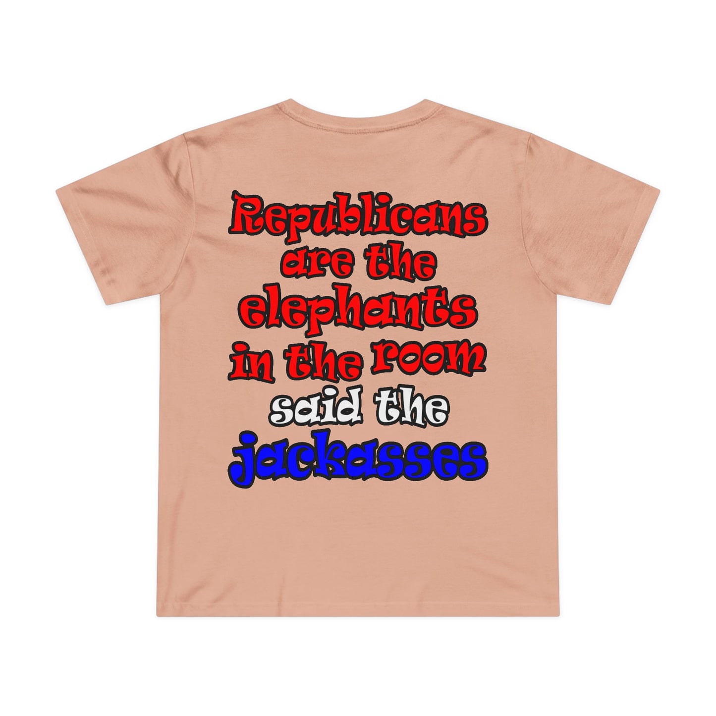 donkeys and elephants - Women’s Maple Tee