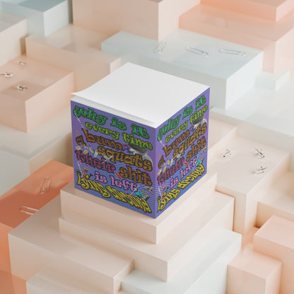 the bum's shit - note cube (light blue-purple wave)
