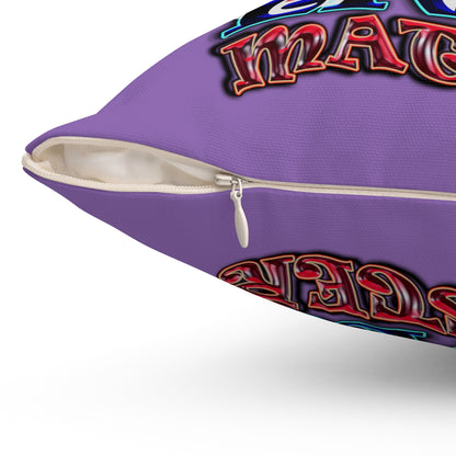 rw&b lives matter - Spun Polyester Square Pillow - (light purple)